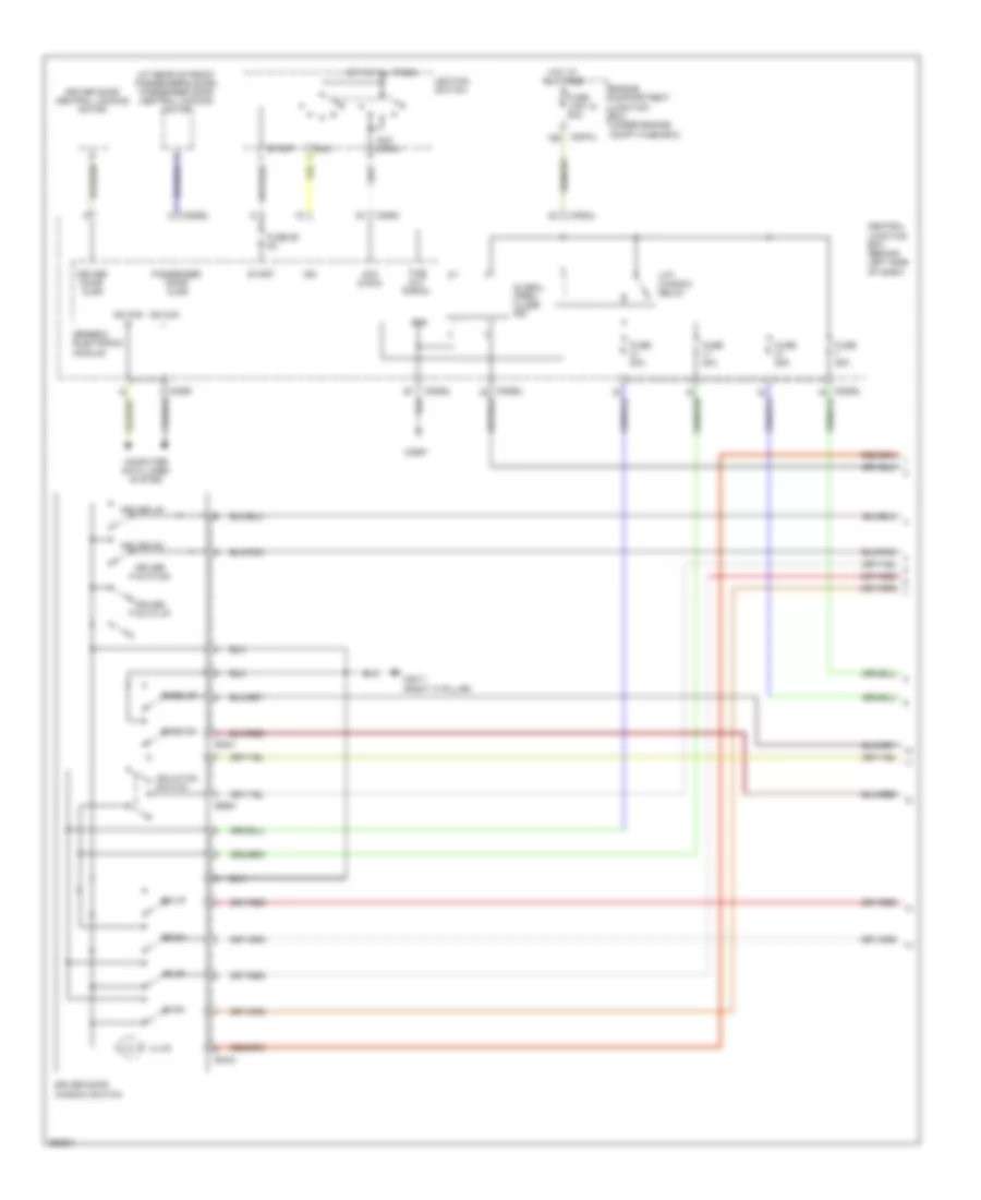 Power Windows Wiring Diagram 1 of 2 for Land Rover Discovery 3 SE 2008