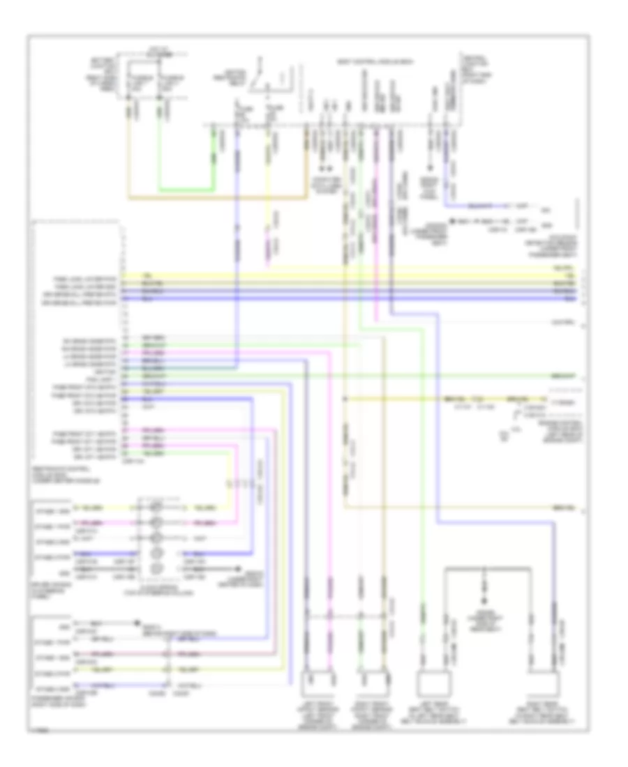 Supplemental Restraints Wiring Diagram 1 of 3 for Land Rover Range Rover Autobiography 2014