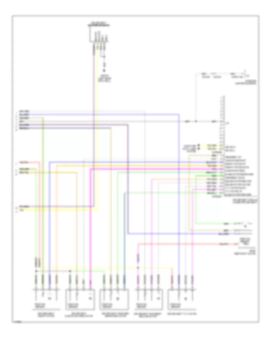 Drivers Memory Seat Wiring Diagram, 12-Way (2 of 2) for Land Rover Range Rover Autobiography 2014