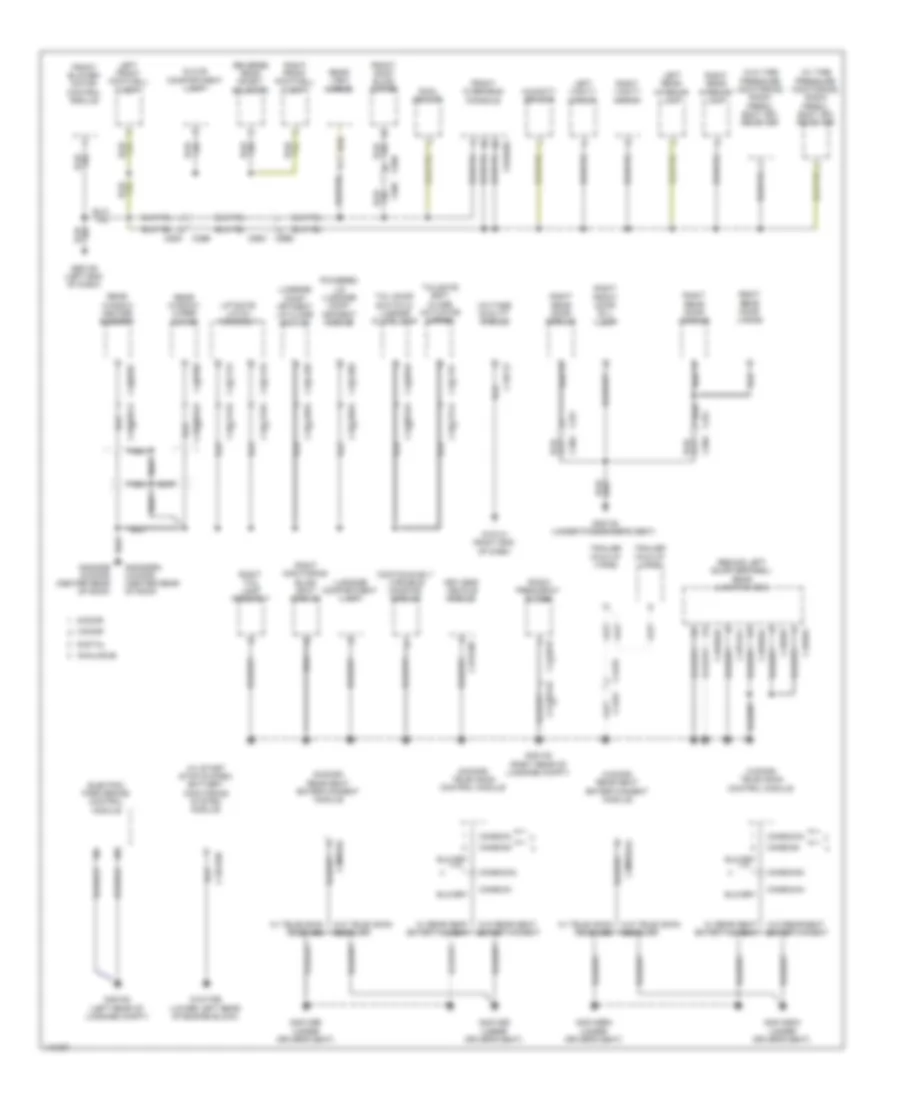 Ground Distribution Wiring Diagram (3 of 5) for Land Rover Range Rover Evoque Dynamic 2014