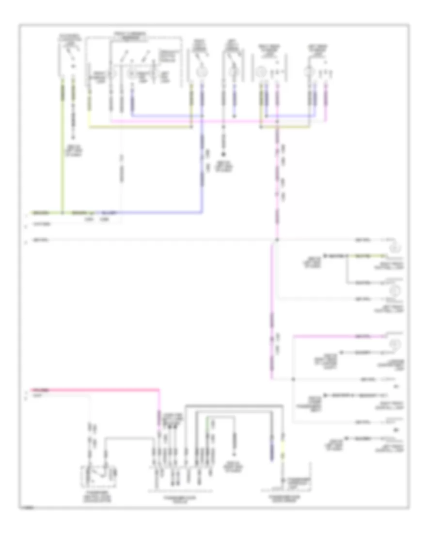 Courtesy Lamps Wiring Diagram (2 of 2) for Land Rover Range Rover Evoque Dynamic 2014