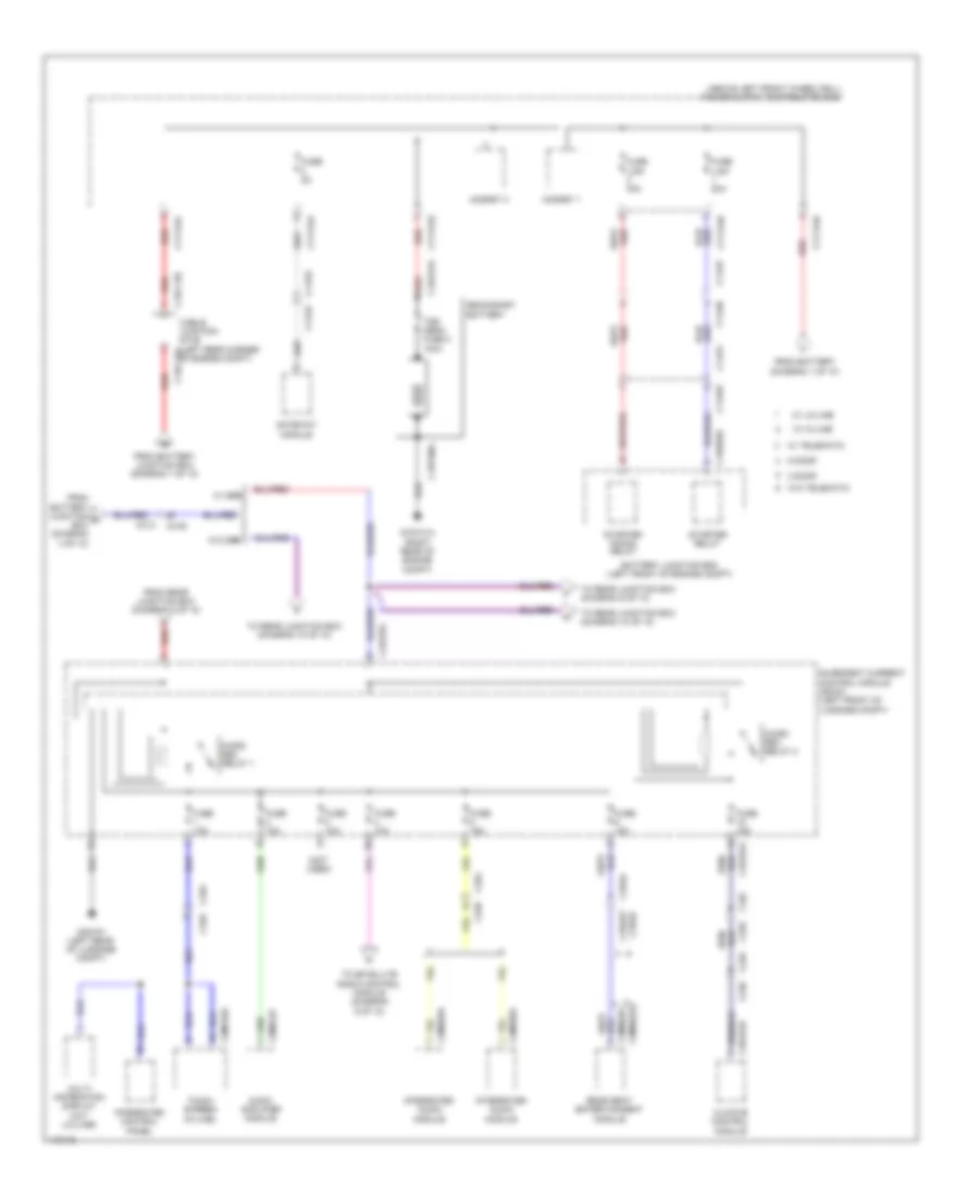 Power Distribution Wiring Diagram (8 of 10) for Land Rover Range Rover Evoque Dynamic 2014