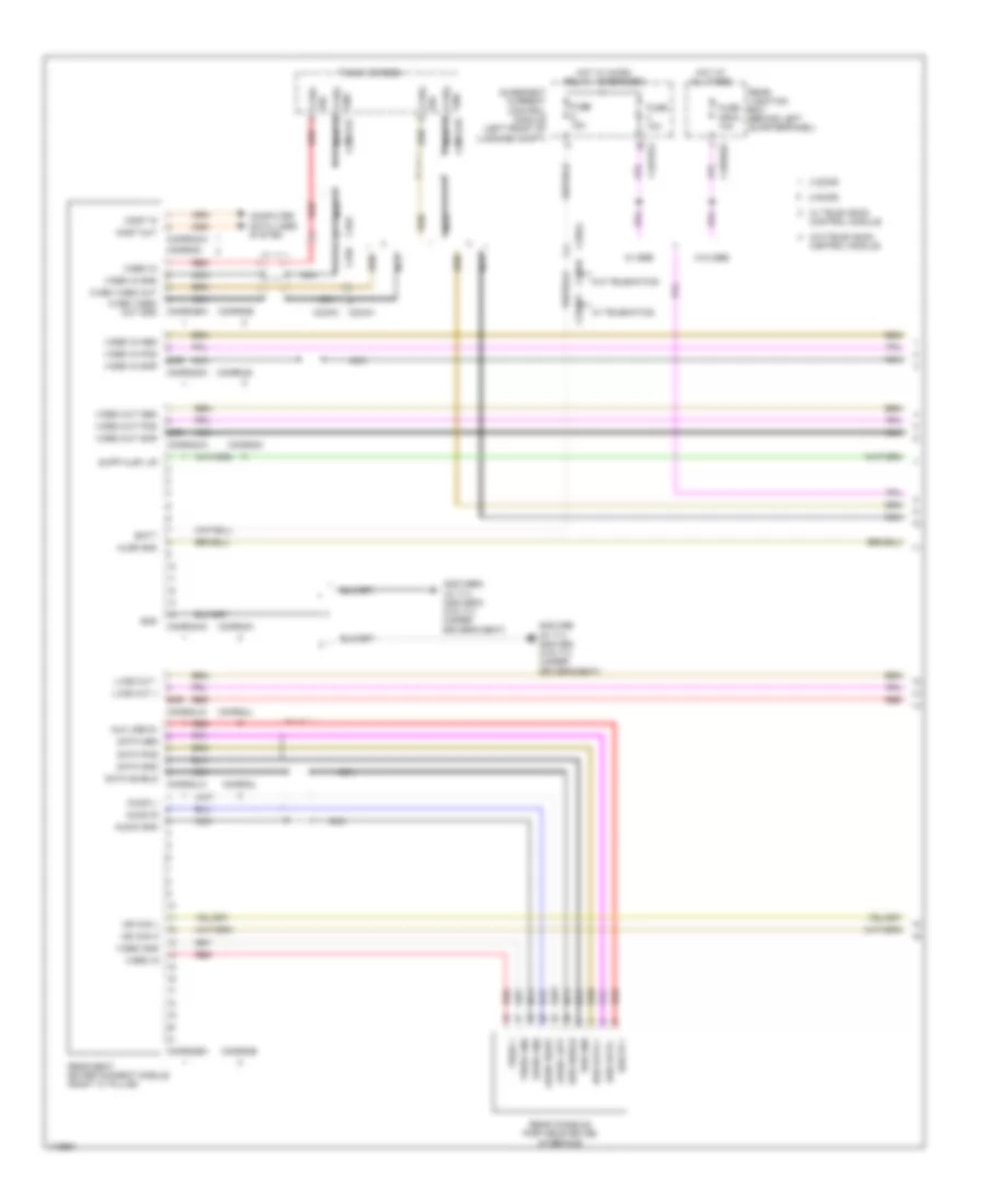 Rear Seat Entertainment Wiring Diagram (1 of 2) for Land Rover Range Rover Evoque Dynamic 2014