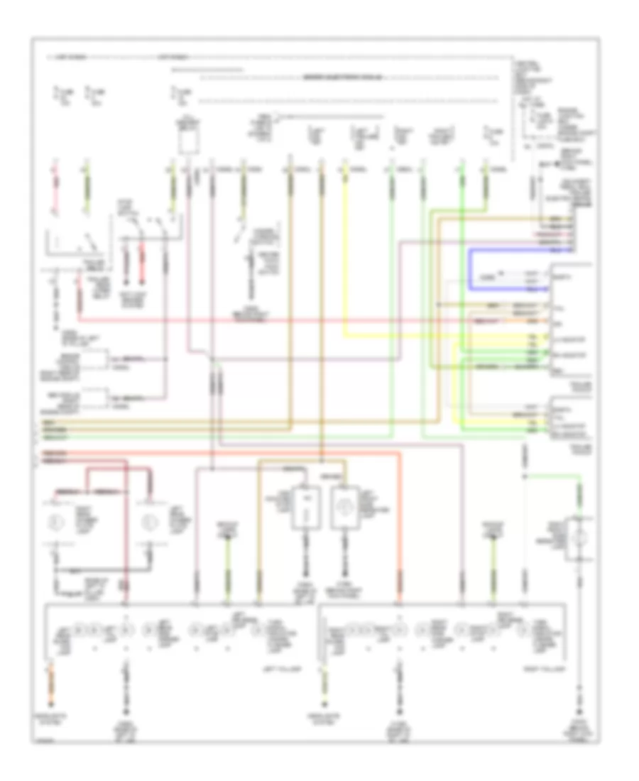 Exterior Lamps  Trailer Connector Wiring Diagram 2 of 2 for Land Rover Range Rover Sport HSE 2008