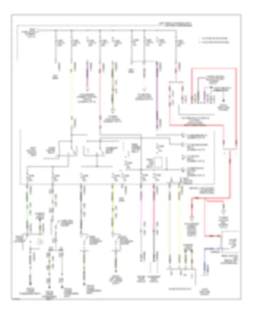 Power Distribution Wiring Diagram (3 of 10) for Land Rover Range Rover Evoque Prestige 2014