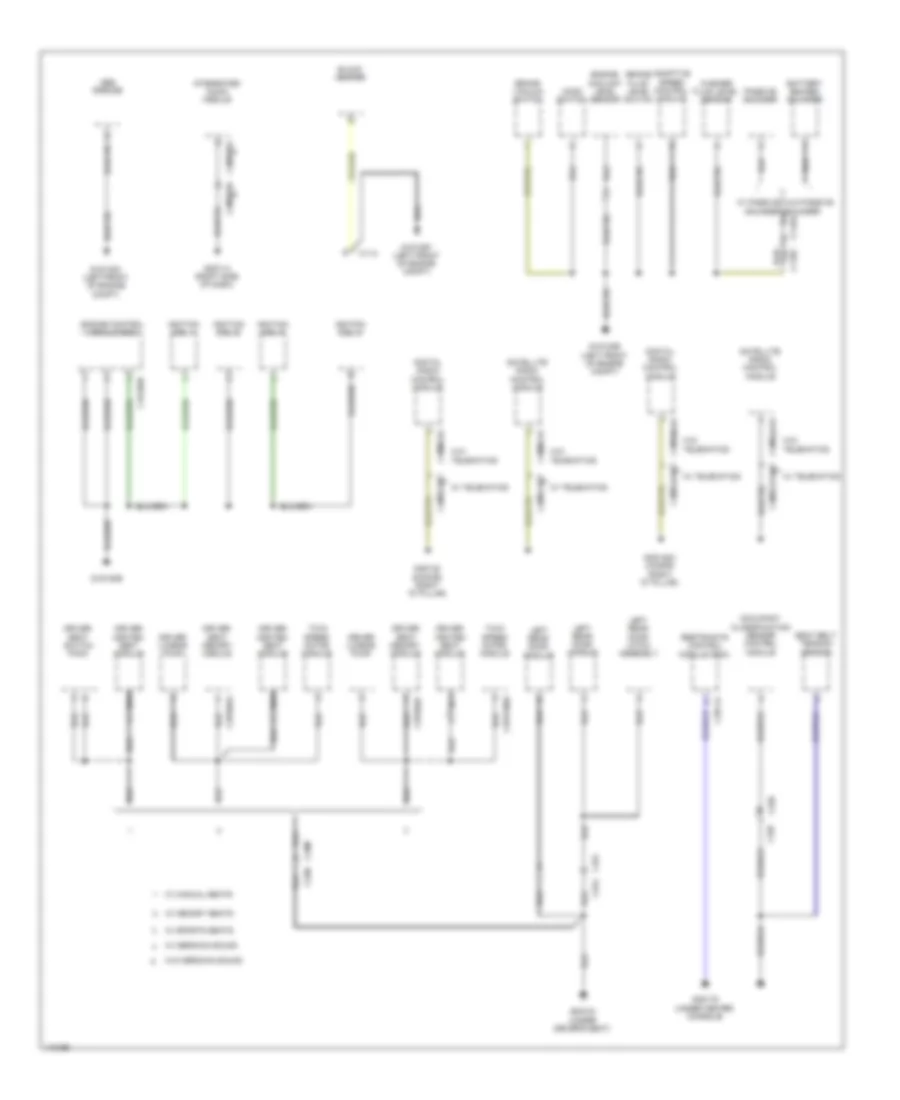 Ground Distribution Wiring Diagram (5 of 5) for Land Rover Range Rover Evoque Pure 2014