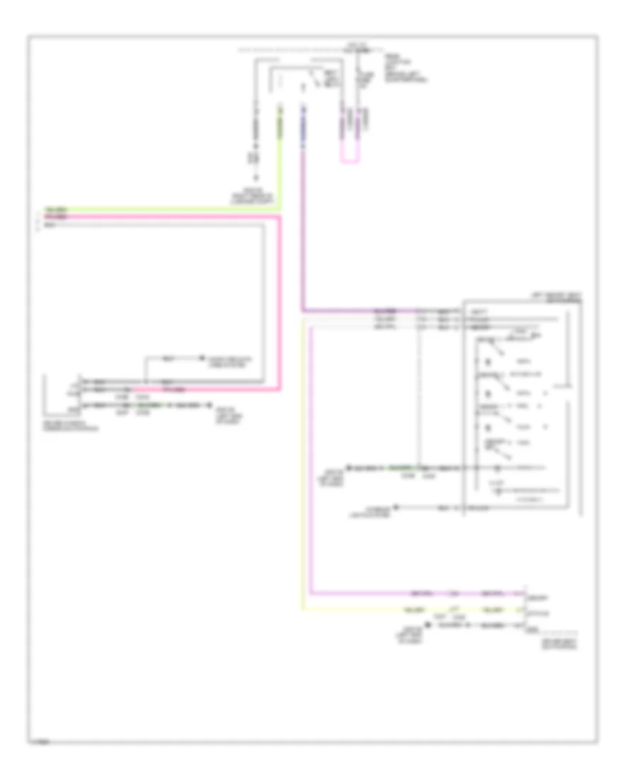Memory Mirrors Wiring Diagram (2 of 2) for Land Rover Range Rover Evoque Pure 2014