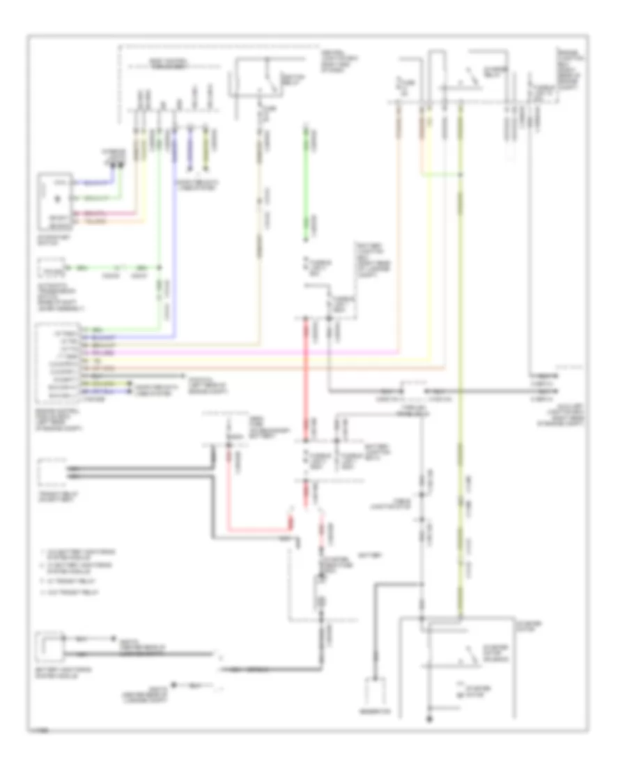Starting Wiring Diagram, without TSS for Land Rover Range Rover Sport Autobiography 2014