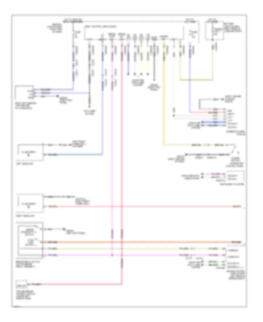 Exterior Lamps Wiring Diagram (1 of 2) for Land Rover Range Rover Sport Autobiography 2014