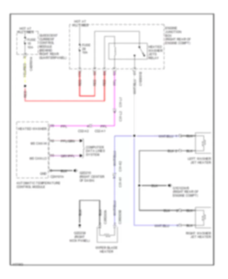 Электросхема быстрого подогрева для Land Rover Range Rover Sport HSE 2014