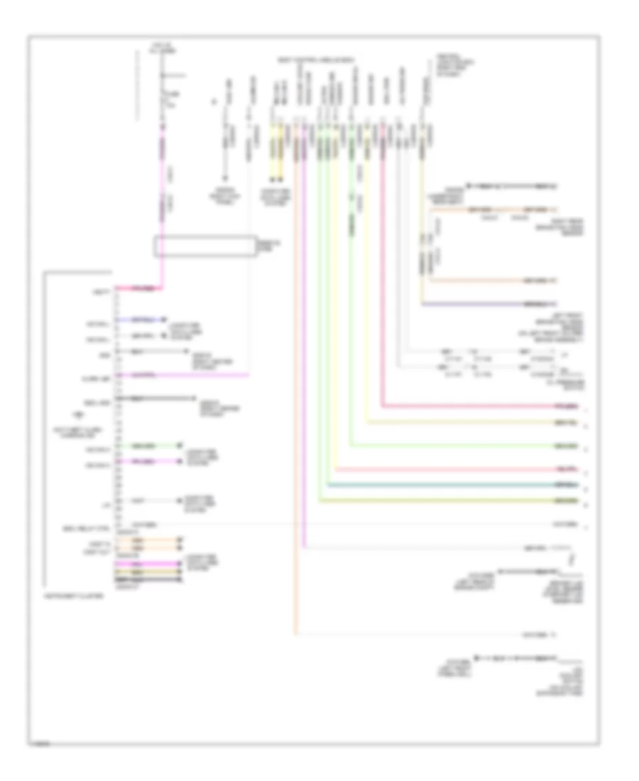 Instrument Cluster Wiring Diagram 1 of 2 for Land Rover Range Rover Sport HSE 2014