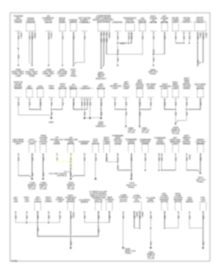 Ground Distribution Wiring Diagram 1 of 3 for Land Rover Discovery 3 HSE 2009