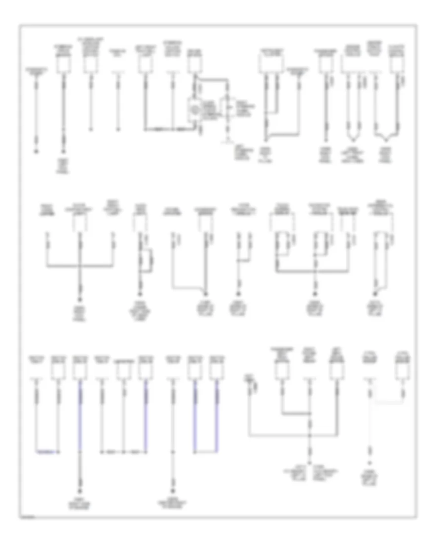 Ground Distribution Wiring Diagram 3 of 3 for Land Rover Discovery 3 HSE 2009