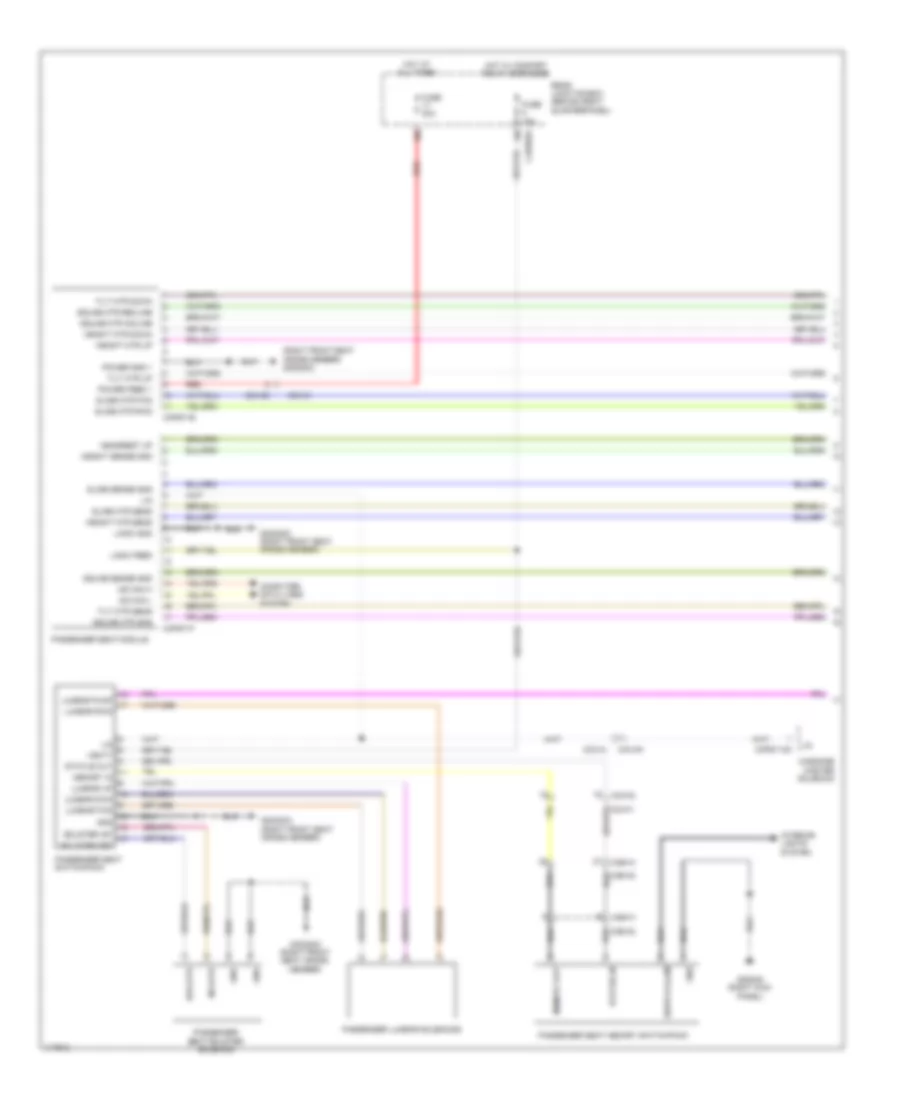 Passengers Memory Seat Wiring Diagram, 8-Way (1 of 2) for Land Rover Range Rover Sport SE 2014