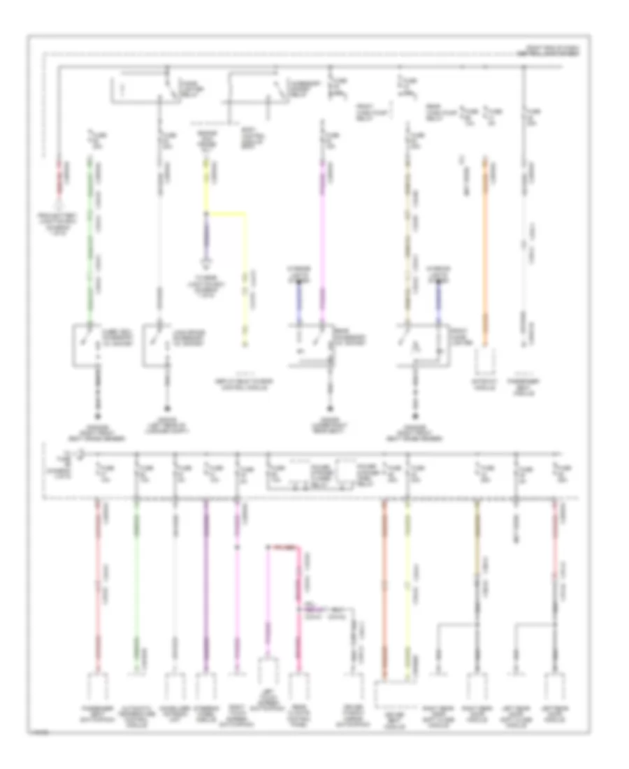 Power Distribution Wiring Diagram (5 of 9) for Land Rover Range Rover Sport SE 2014