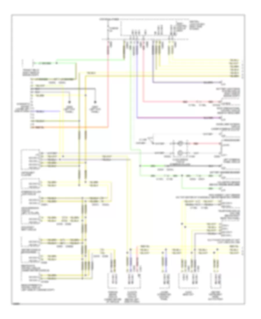 Diagnostic Socket Wiring Diagram 1 of 2 for Land Rover Discovery 4 2010