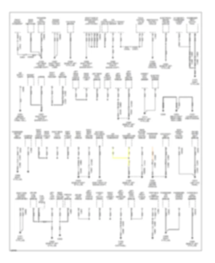 Ground Distribution Wiring Diagram 1 of 3 for Land Rover Discovery 4 2010