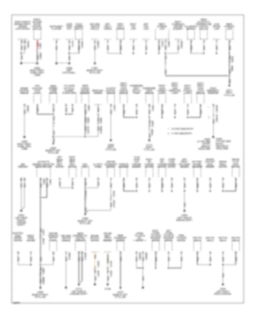Ground Distribution Wiring Diagram (2 of 3) for Land Rover Discovery 4 2010