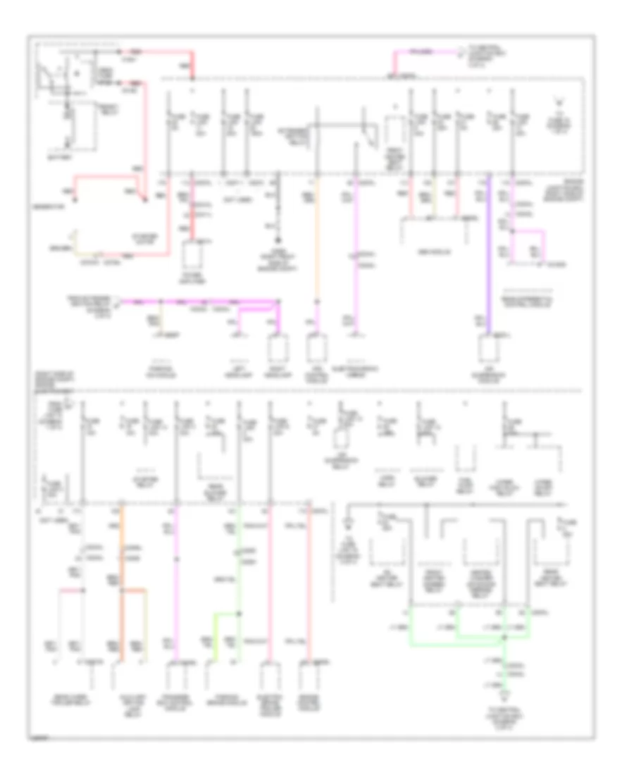 Power Distribution Wiring Diagram 1 of 4 for Land Rover Discovery 4 2010