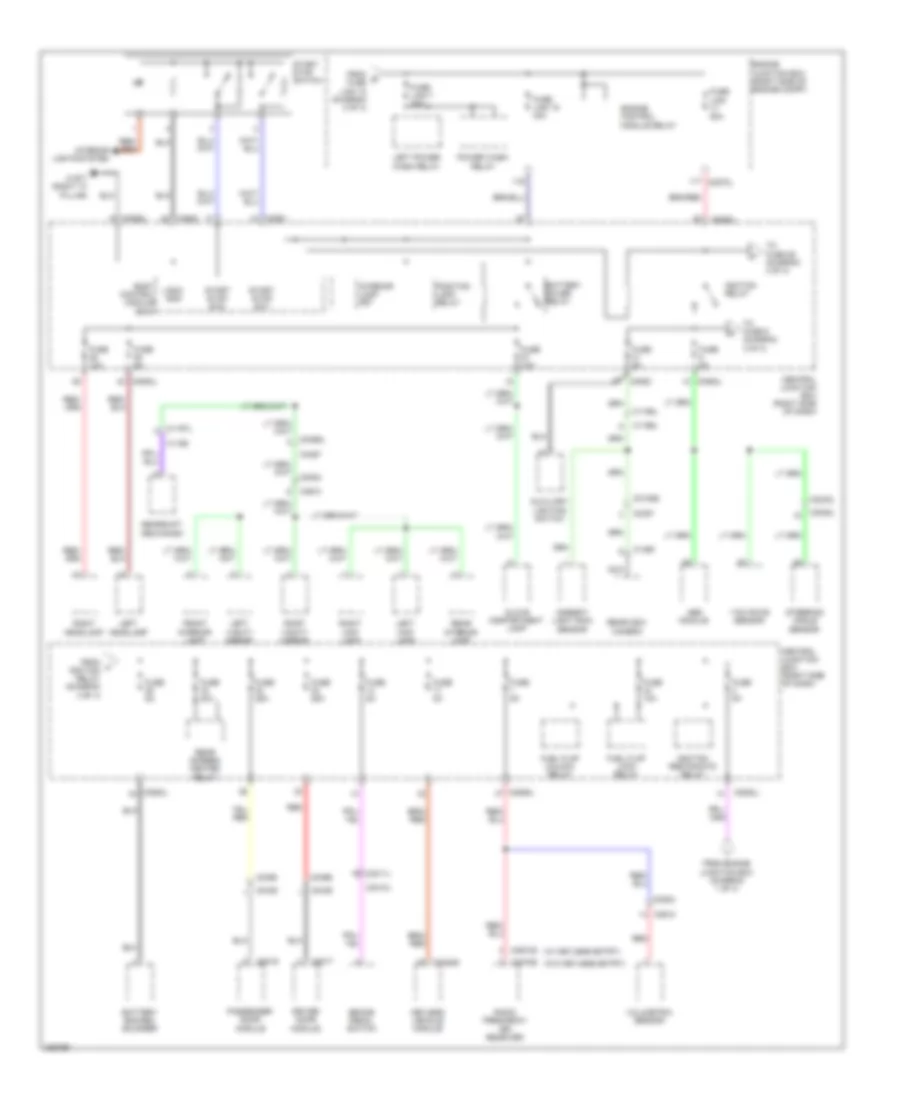 Power Distribution Wiring Diagram (3 of 4) for Land Rover Discovery 4 2010