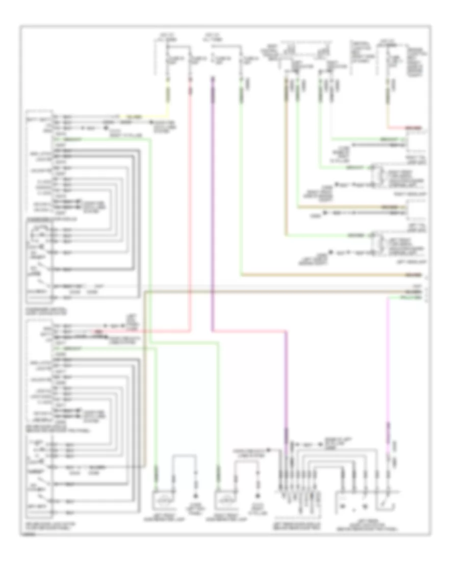 Power Door Locks Wiring Diagram, without Keyless Entry (1 of 2) for Land Rover Discovery 4 2010