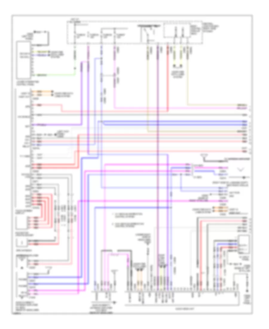 Radio Wiring Diagram, High Line (1 of 4) for Land Rover Discovery 4 2010