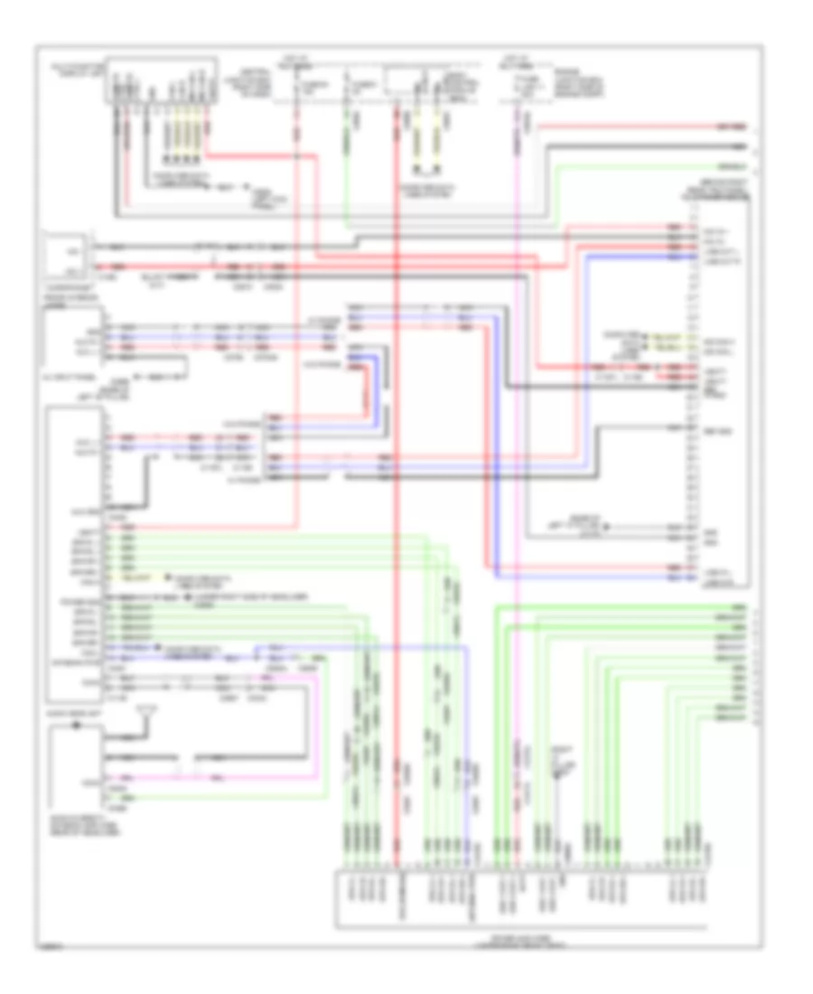 Radio Wiring Diagram, Midline (1 of 2) for Land Rover Discovery 4 2010