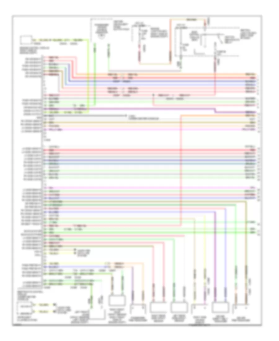 Supplemental Restraints Wiring Diagram 1 of 2 for Land Rover Discovery 4 2010