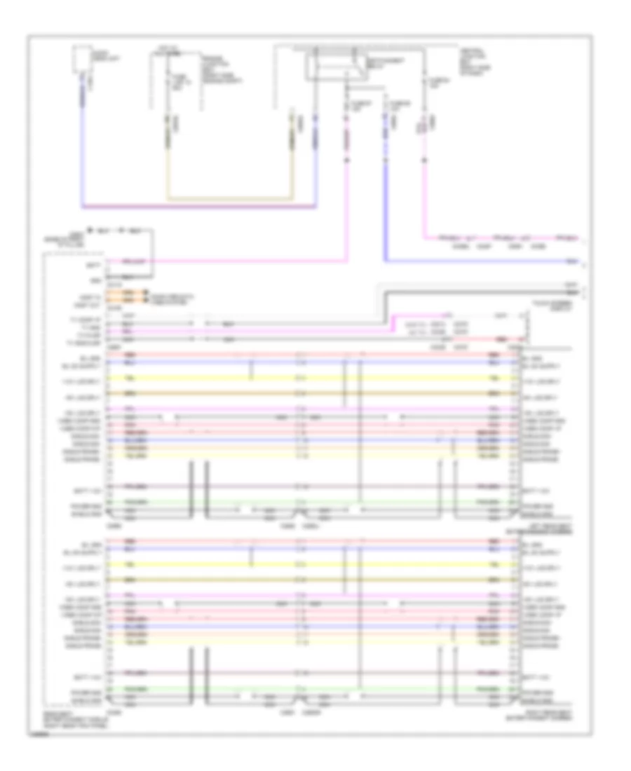 Rear Seat Entertainment Wiring Diagram (1 of 2) for Land Rover Discovery 4 HSE 2010