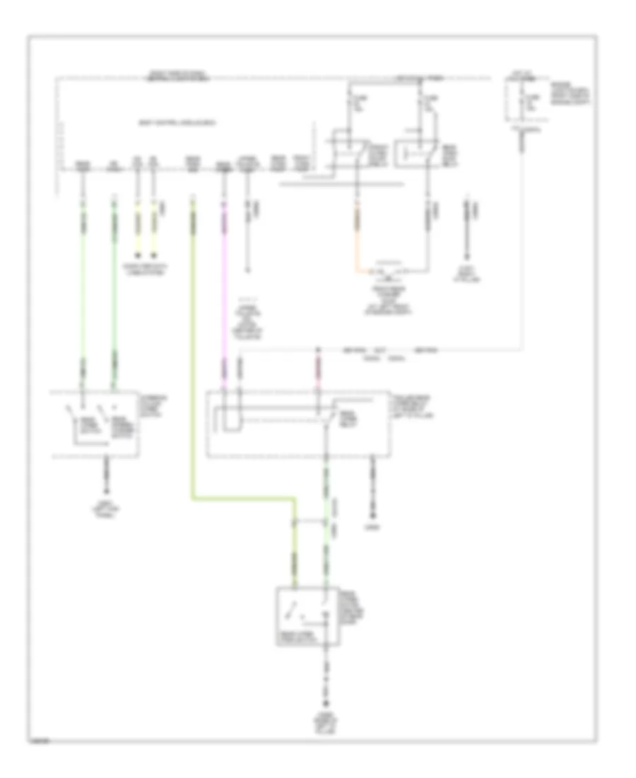 Rear WiperWasher Wiring Diagram for Land Rover Discovery 4 HSE 2010