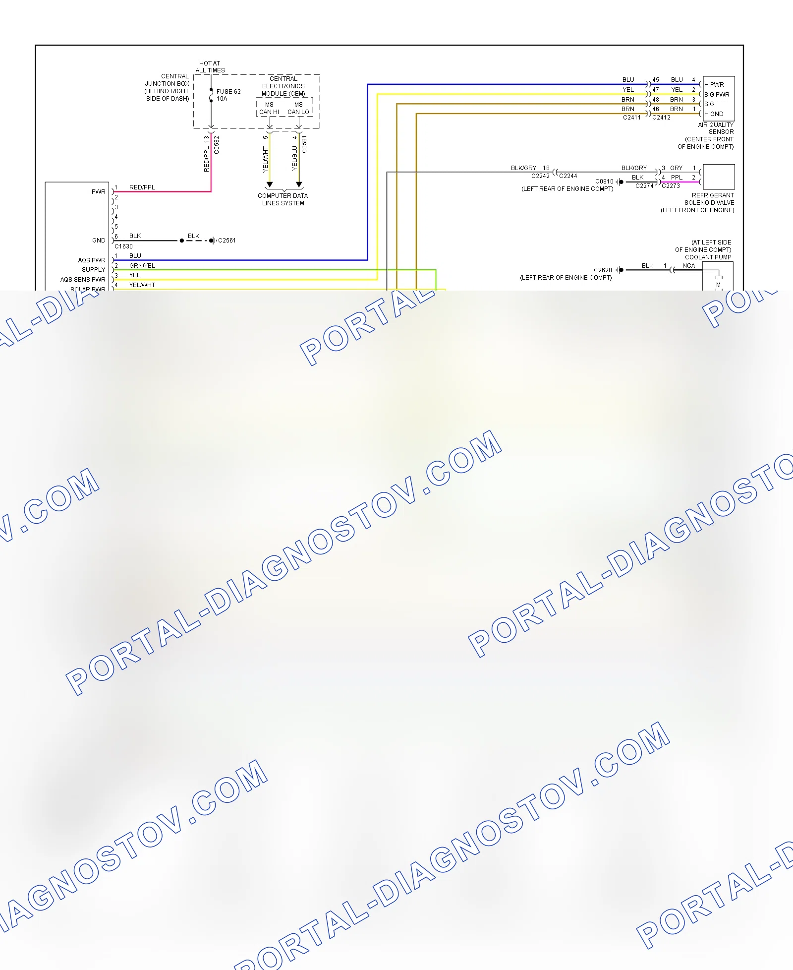 Automatic A C Wiring Diagram 1 of 2 for Land Rover Range Rover HSE 2010