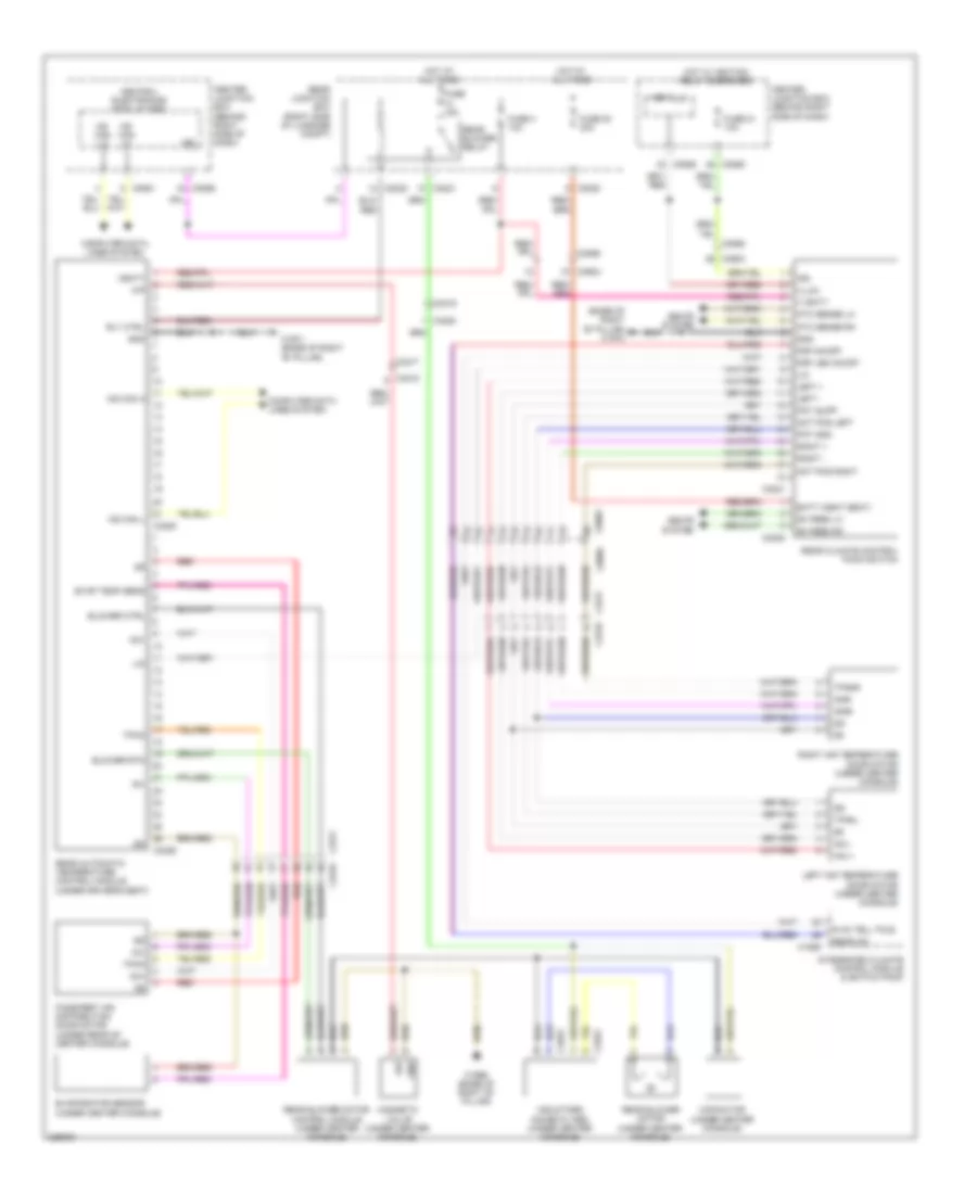Rear AC Wiring Diagram, with Three Rotary Controls for Land Rover Range Rover HSE 2010