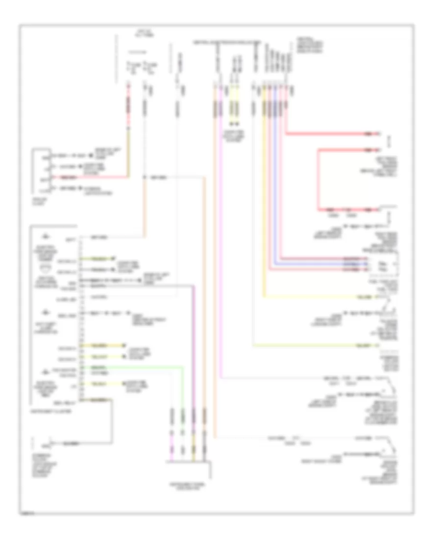 Instrument Cluster Wiring Diagram for Land Rover Range Rover HSE 2010