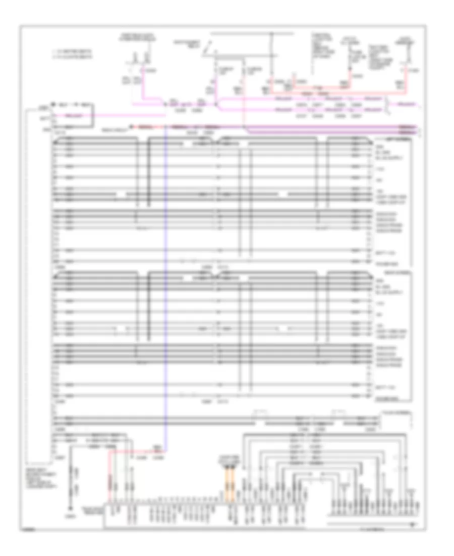 Rear Seat Entertainment Wiring Diagram, High Line (1 of 2) for Land Rover Range Rover HSE 2010
