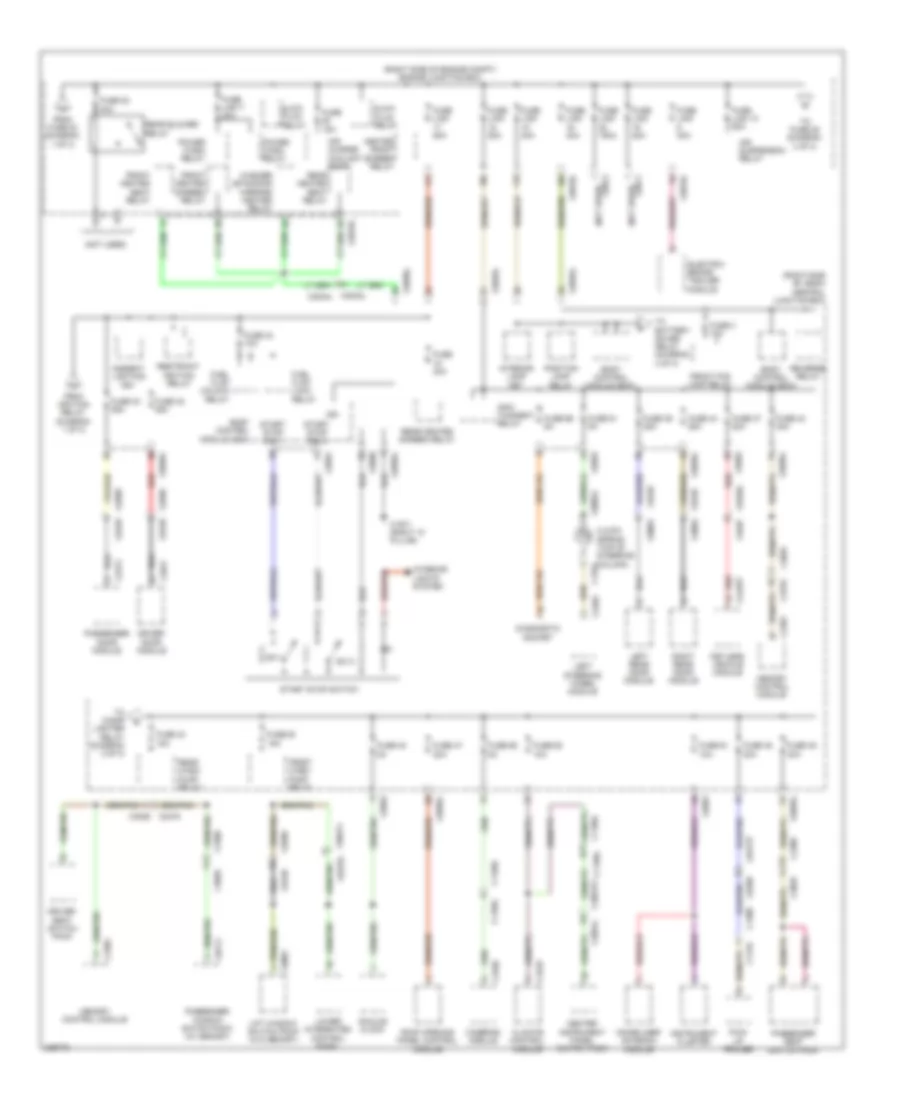 Power Distribution Wiring Diagram (2 of 3) for Land Rover Range Rover Sport HSE 2010