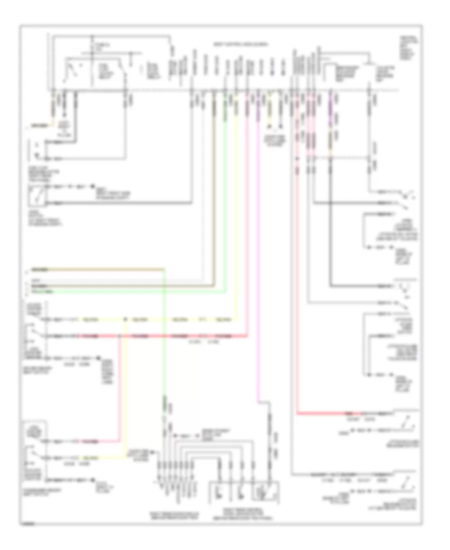 Power Door Locks Wiring Diagram, without Keyless Entry (2 of 2) for Land Rover Range Rover Sport HSE 2010