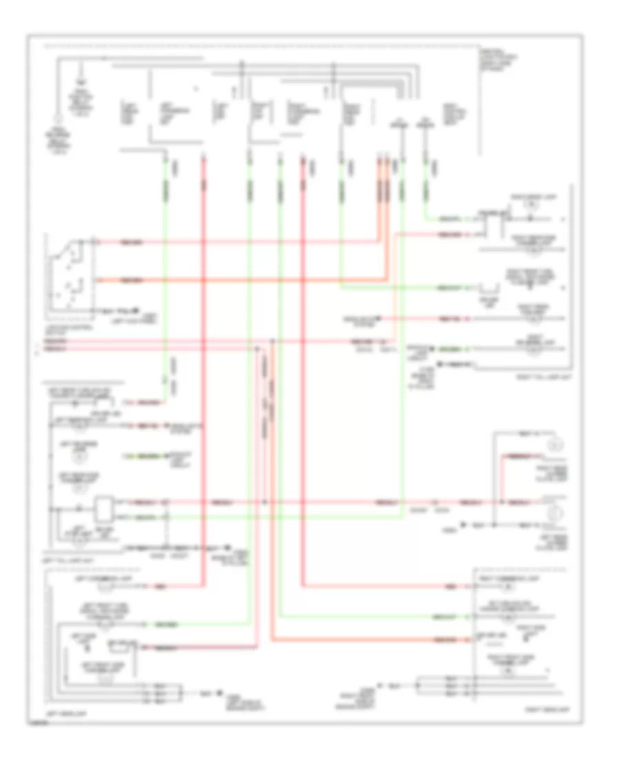 Exterior Lamps Wiring Diagram 2 of 2 for Land Rover Range Rover Sport Supercharged 2010