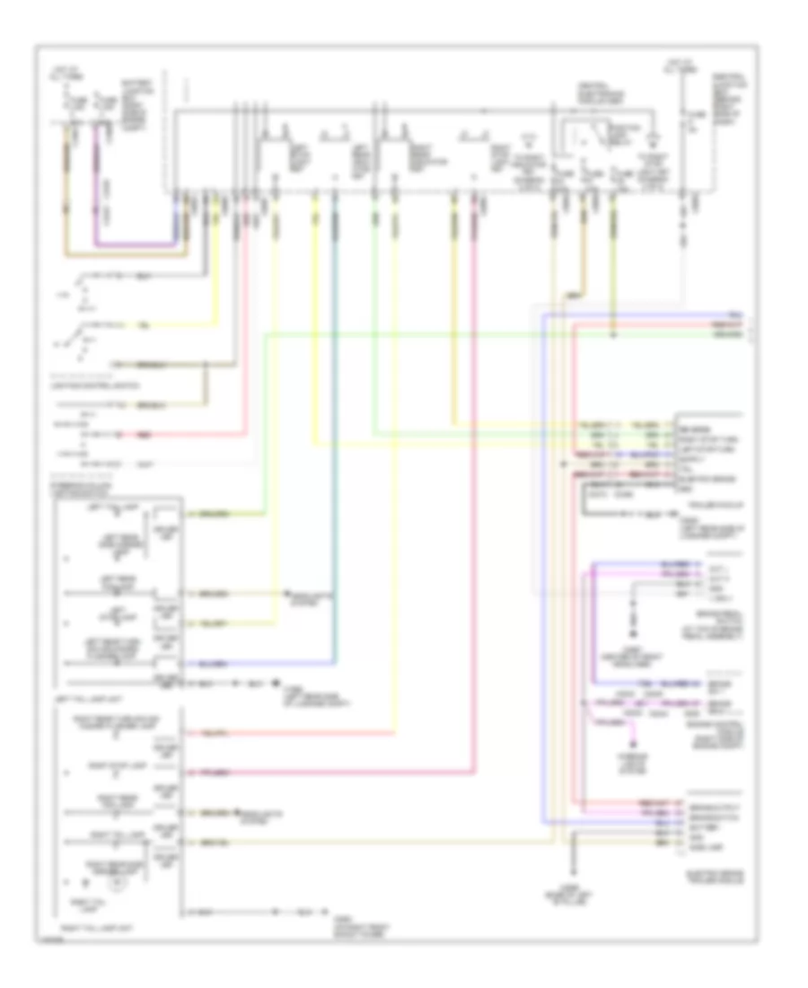 Exterior Lamps Wiring Diagram (1 of 2) for Land Rover Range Rover Supercharged 2010