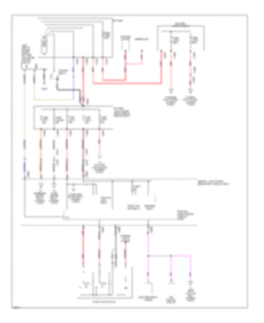 Power Distribution Wiring Diagram 1 of 6 for Land Rover Range Rover Supercharged 2010
