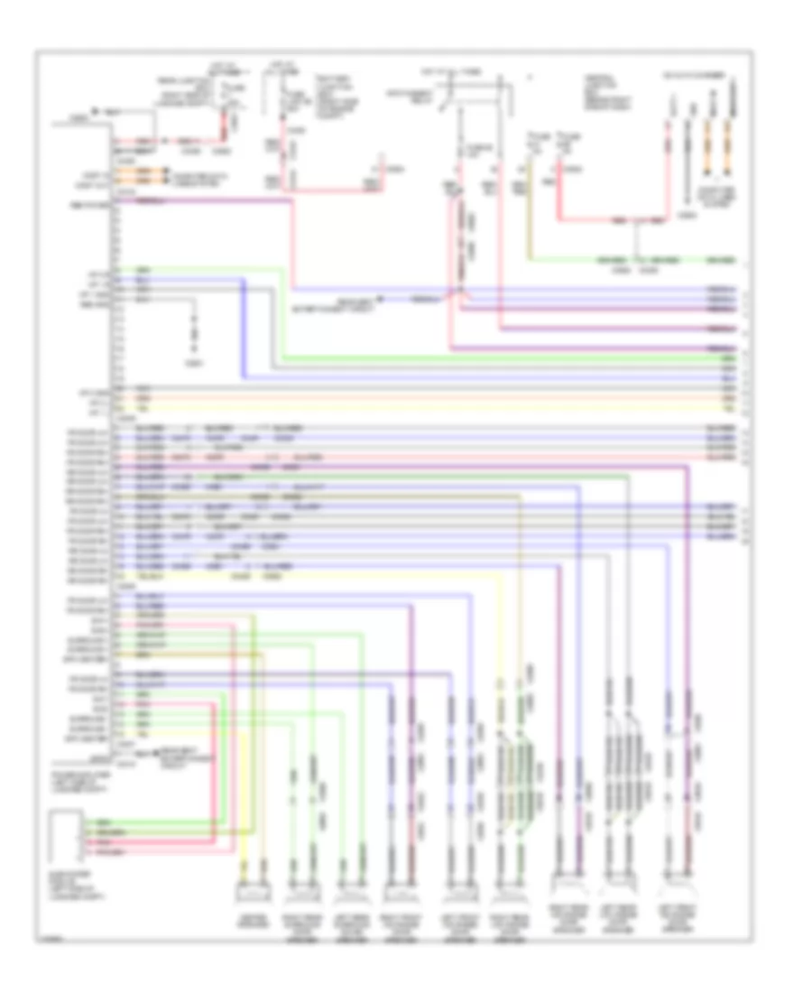 Radio Wiring Diagram, High Line (1 of 3) for Land Rover Range Rover Supercharged 2010