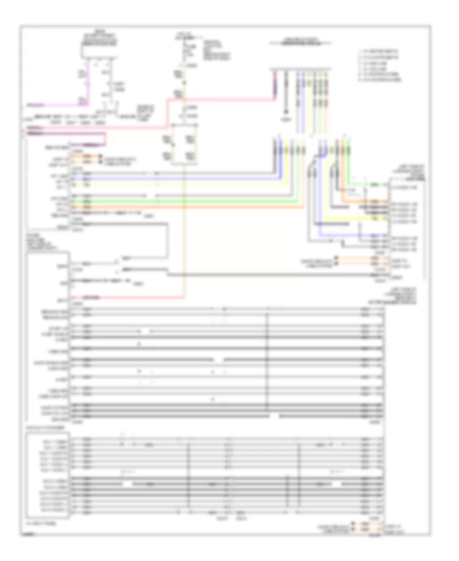 Rear Seat Entertainment Wiring Diagram, High Line (2 of 2) for Land Rover Range Rover Supercharged 2010