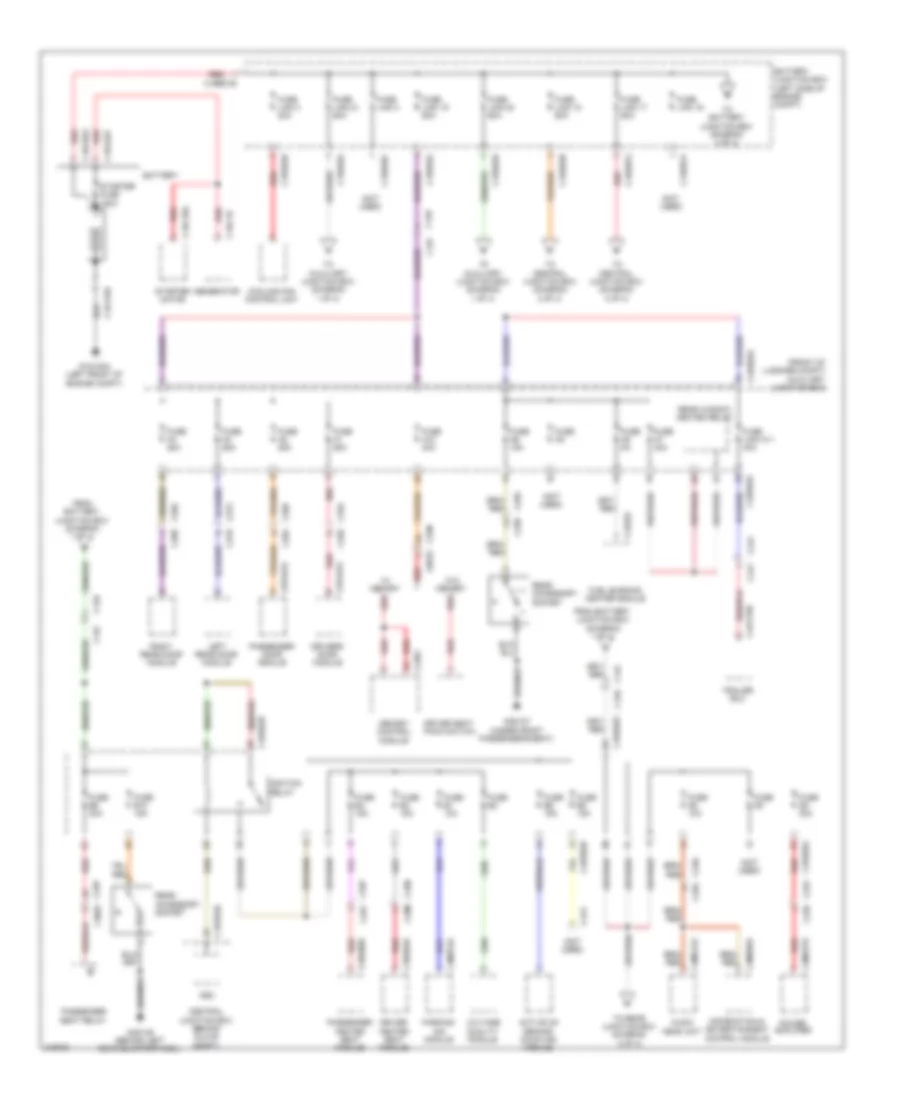 Power Distribution Wiring Diagram 1 of 4 for Land Rover Discovery 2 2011