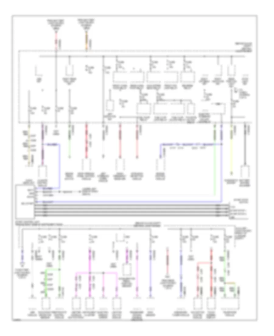 Power Distribution Wiring Diagram 2 of 4 for Land Rover Discovery 2 2011