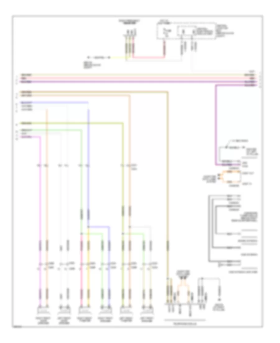 Radio Wiring Diagram, High Line (2 of 3) for Land Rover Discovery 2 2011