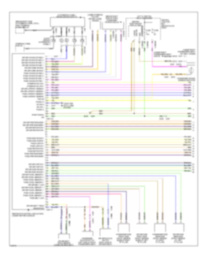 Supplemental Restraints Wiring Diagram 1 of 2 for Land Rover Discovery 2 2011
