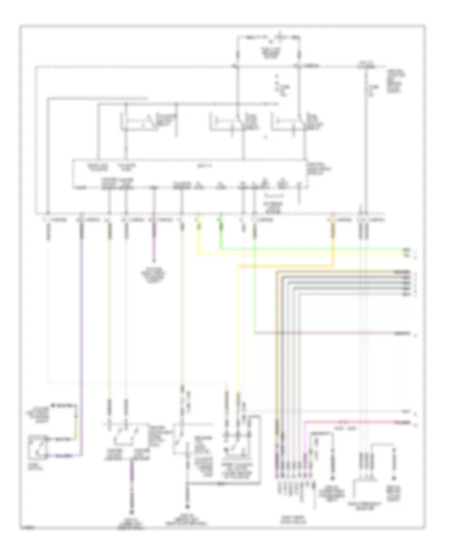 Power Door Locks Wiring Diagram 1 of 2 for Land Rover Discovery 2 HSE 2011