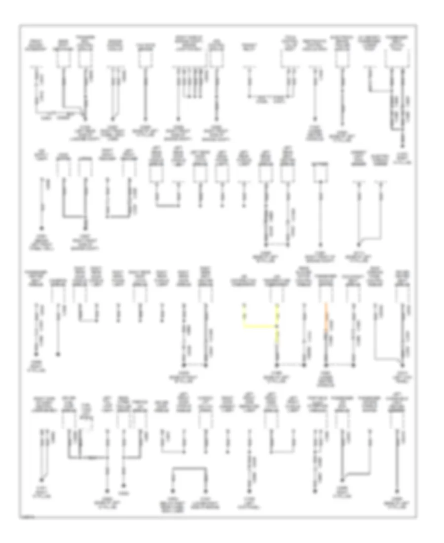 Ground Distribution Wiring Diagram 1 of 3 for Land Rover Discovery 4 2011