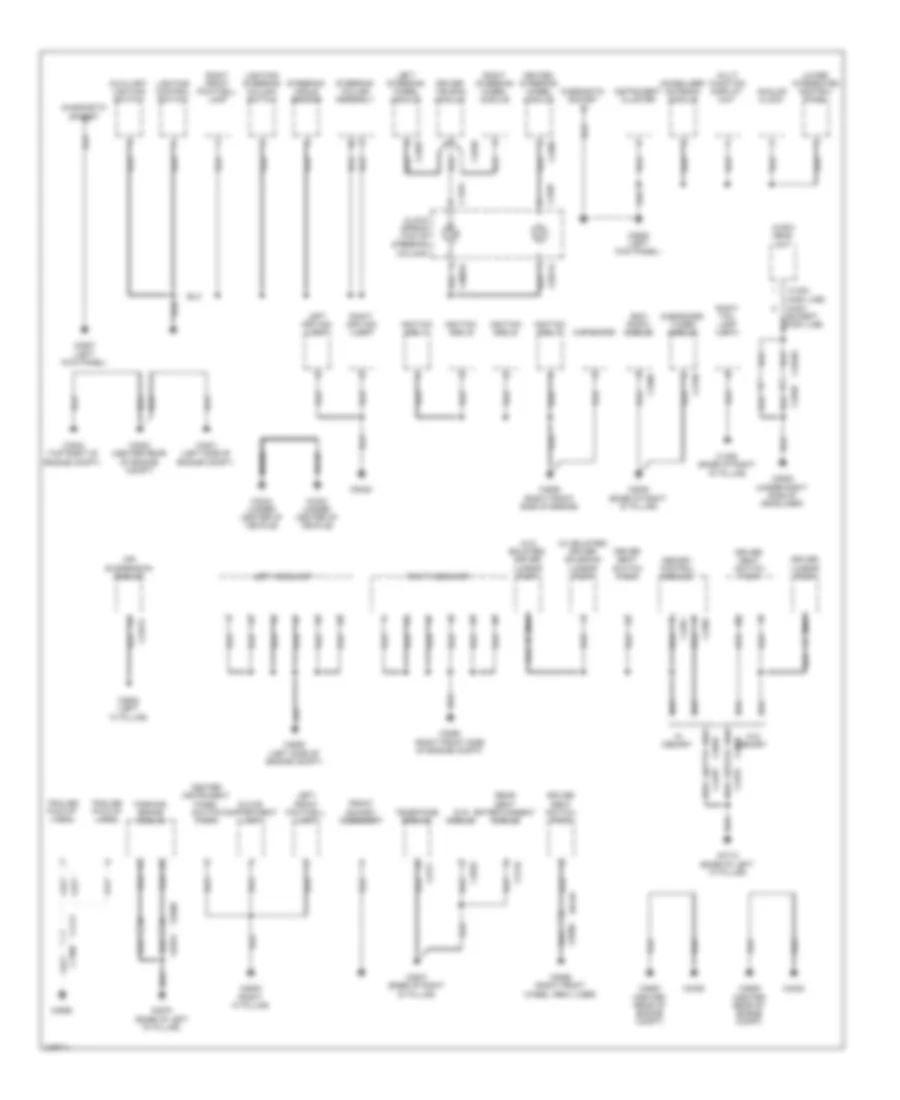 Ground Distribution Wiring Diagram (3 of 3) for Land Rover Discovery 4 2011
