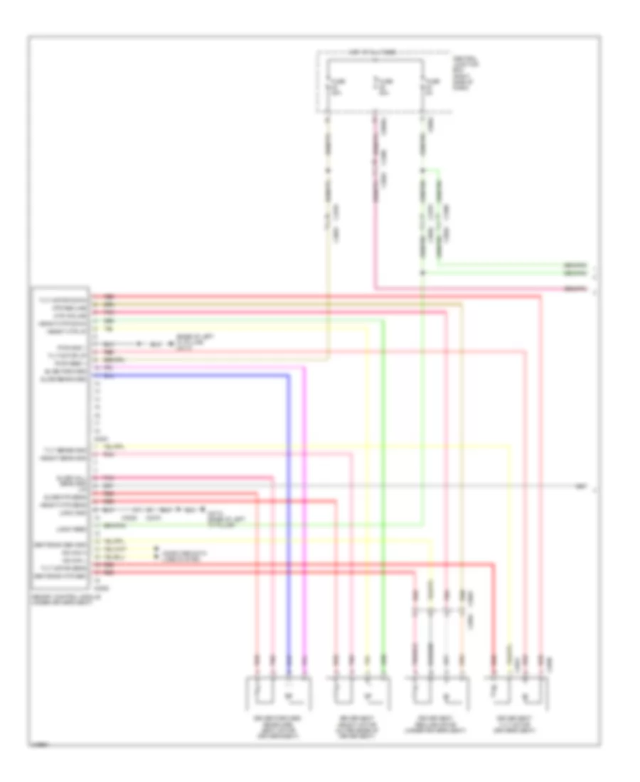 Memory Seat Wiring Diagram (1 of 2) for Land Rover Discovery 4 2011