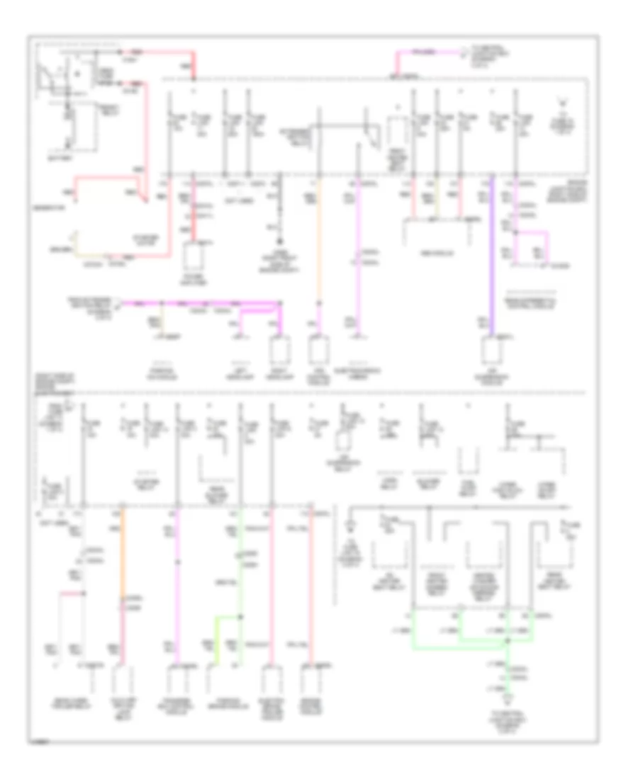 Power Distribution Wiring Diagram 1 of 4 for Land Rover Discovery 4 2011